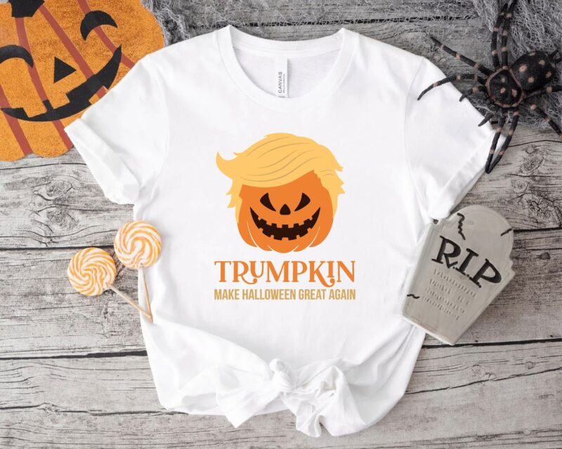 Trump 2024 Halloween Trumpkin Shirt Pumpkin Head Trump Shirt