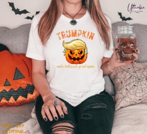 Trumpkin Make Halloween Great Again Shirt, Trumpkin Halloween T-Shirt 