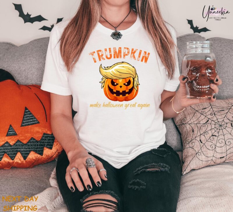 Trump 2024 Halloween Trumpkin Shirt Republican Halloween Gift Shirt