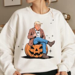 Trump 2024 Halloween Trumpkin Shirt Trumpkin Make Halloween Great Again