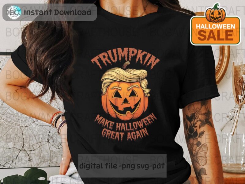 Trump 2024 Halloween Trumpkin Shirt Halloween Pumpkin