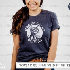 Childless Cat Lady Voting Tee