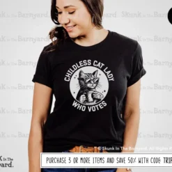 Childless Cat Lady Voting Tee