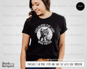 Childless Cat Lady Voting Tee