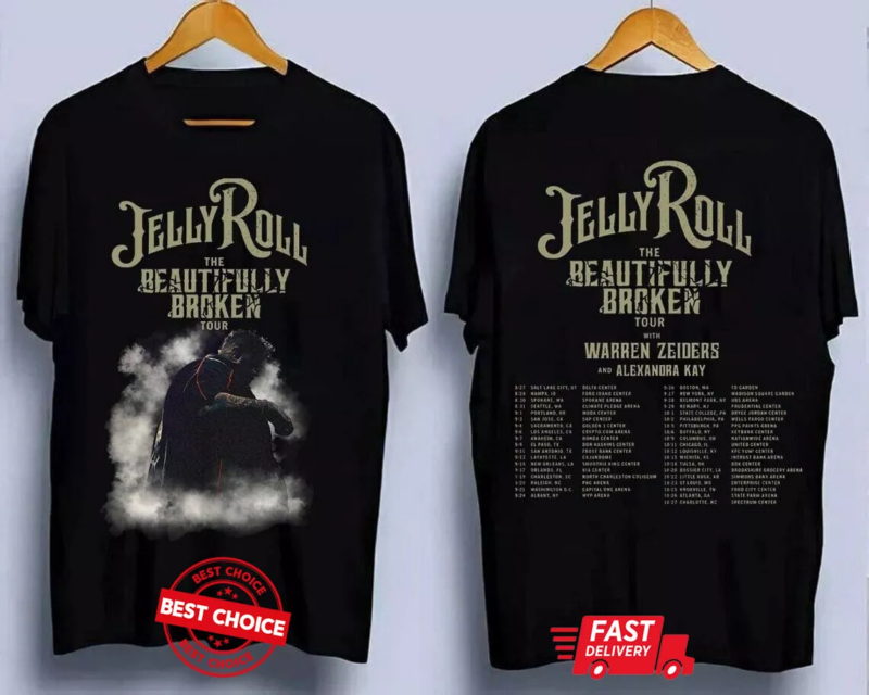 Jelly Roll Shirt Beautifully Broken Shirt Tour 2024 Music